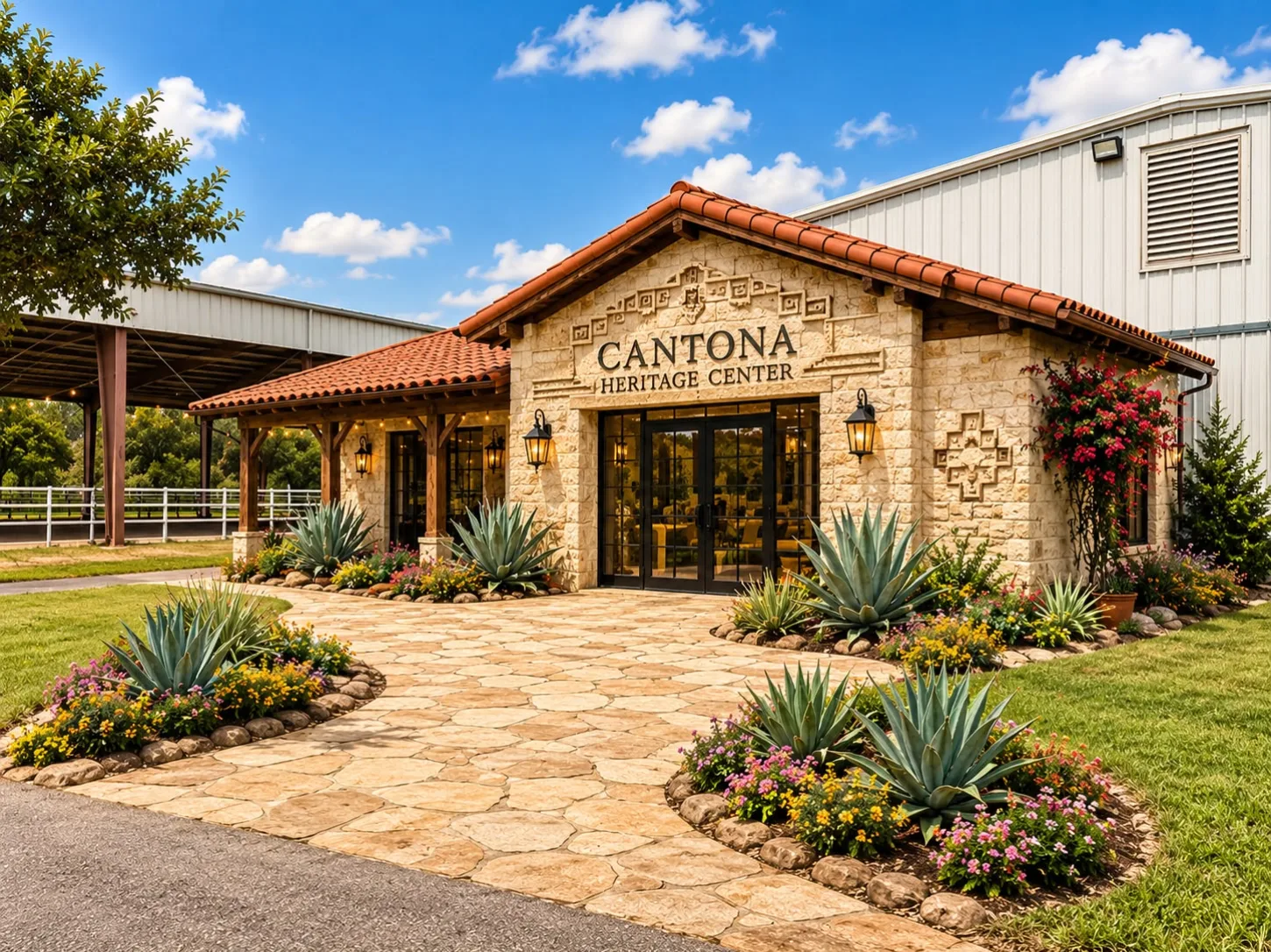 Visualización conceptual del Cantona Heritage Regional Museum propuesto en Texas